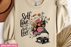 Self love is the best love PNG, Motivation Sublimation PNG Product Image 2