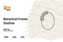 Botanical Frame Outline Product Image 1