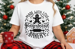 Made With Love Gingerbread Bakery Svg, Christmas Baking Svg. Product Image 3
