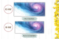Watercolor Space Mug Wrap Design, Celestial Mug, Glitter Mug Product Image 2
