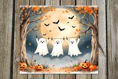 Cute ghost | Funny Halloween Skinny tumbler sublimation Product Image 2