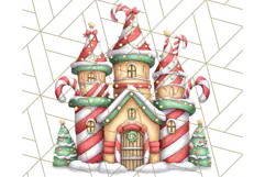Christmas North Pole Village PNG Clipart, Cute Holiday Art Product Image 2