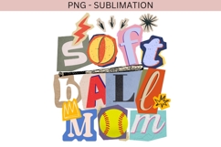 Softball mom png design for T-shirts Product Image 2