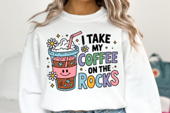 I take my Coffee on the rocks Svg | Svg Cut File | Shirt Svg Product Image 1