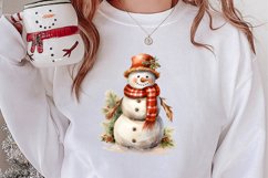 Watercolor Christmas Farm Clipart Product Image 2