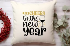 Cheers to the new year SVG, Happy New Year SVG Product Image 2