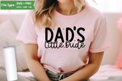 Dad's Little Dude SVG Cut File | Father's Day SVG Design Product Image 2