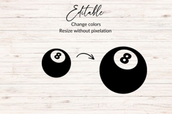 8 Ball SVG, Pool Ball SVG Product Image 2