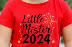 little mister 2024 svg, new years svg, 1st new year svg. Product Image 3