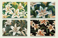 Regal Lily Flowers Cutting Boards sublimation Designs Product Image 2