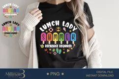Lunch Lady Summer Recharge Required PNG | Last of School pNG Product Image 2