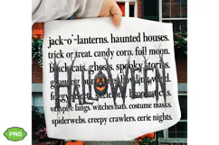 Halloween Words PNG, Spooky Season PNG, Halloween PNG Product Image 2