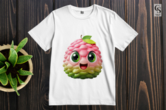 Cute Pinecone Berry Cartoon Clipart Sublimation PNG Product Image 2