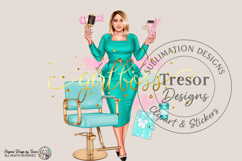 Boss Lady Hairstylist PNG Salon Owner Sublimation Design Product Image 2