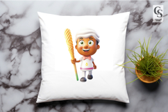 Cartoon Ice Cream Chef Character Clipart Sublimation PNG Product Image 3