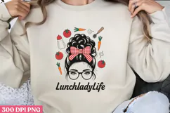 LunchladyLife PNG, Lunch Lady Sublimation PNG Product Image 1