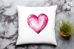 Watercolor Heart Shape Clipart Sublimation PNG Product Image 2