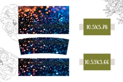 Blue Glitter Tumbler Design, Blue 40 Oz Tumbler Template Product Image 2
