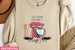 LIFE IS WHAT YOU BAKE IT PNG, Vintage Kitchen Sublimation PN Product Image 2