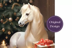 Christmas Tumbler Sublimation, Christmas Horse Sublimation Product Image 2
