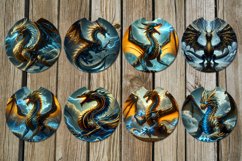 Dragon | fantasy Car coaster &amp; key chain sublimation designs Product Image 2