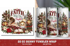 Christmas Joy 20oz Tumbler Wrap, Christian Christmas Dove Tu Product Image 1