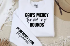 God's mercy know no bounds Sleeve SVG PNG Product Image 2