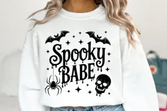 Spooky Babe Svg | Halloween Svg | Shirt Svg Product Image 1