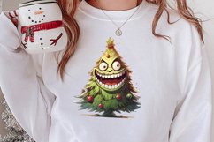 Funny Christmas Tree Sublimation Clipart, Christmas PNG Product Image 2