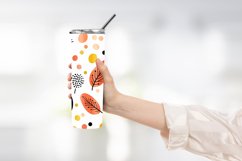Abstract Shapes And Leaves Tumbler Wrap Sublimation Product Image 2
