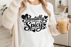 Mentally Spicy SVG PNG, Funny Mental Health Svg, Humor Svg. Product Image 3