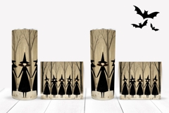 Cartoon Halloween Witch Tumbler, Spooky Witches PNG Product Image 2