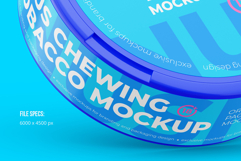 Snus Chewing Tobacco Can Mockup Product Image 3