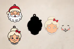 Christmas Ornaments SVG, Layered Laser Cut Files Product Image 2