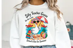 Silly Teacher Goose Svg | Svg Files for Cricut | Shirt Svg Product Image 1