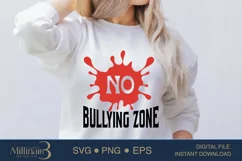 No Bullying Zone SVG PNG Sublimation |Anti Bullying Days Product Image 2