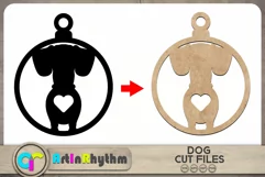 Dachshund SVG / Keychain SVG / Dog silhouette cut files Product Image 2