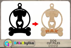 Dachshund SVG / Keychain SVG / Dog silhouette cut files Product Image 1