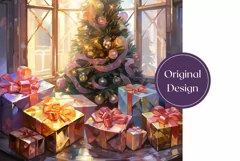 Christmas Tumbler Wrap Design, Christmas Presents Tumbler Product Image 2
