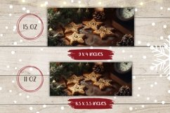 Christmas Cookies Mug Sublimation, Winter Coffee Mug Wrap Product Image 2