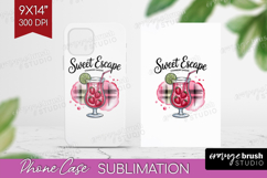 Daiquiri Cocktail Phone Case PNG Summer Drink Case PNG Product Image 1