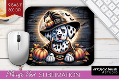 Dalmatian Dog Mouse Pad Sublimation Halloween Mousepad PNG Product Image 1