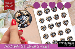 Dalmatian Dog Round Sticker Halloween Printable Sticker Product Image 1