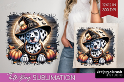 Dalmatian Dog Tote Bag Halloween Tote Bag PNG Sublimation Product Image 1