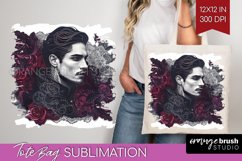 Dark Gothic Tote Bag - Victorian Gothic Tote Bag PNG Product Image 1