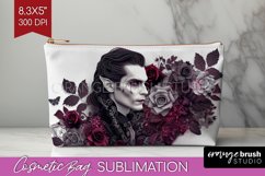 Dark Gothic Cosmetic Bag - Victorian Gothic Makeup Bag PNG Product Image 1