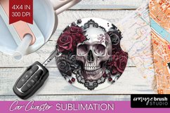 Dark Gothic Car Coaster - Victorian Gothic Coaster PNG Product Image 1