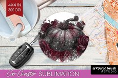 Dark Gothic Car Coaster - Victorian Gothic Coaster PNG Product Image 1