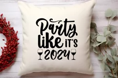 Party like it's 2024 SVG, Happy New Year SVG Product Image 2