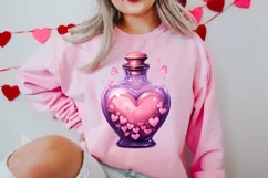 Pink Valentines Day Hearts Clipart, Valentine Hearts Clipart Product Image 2